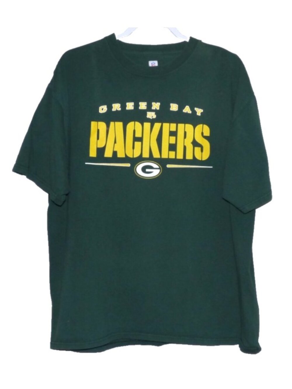 NFL Green Bay Packers dark green T Shirt 100% cotton men's size XL